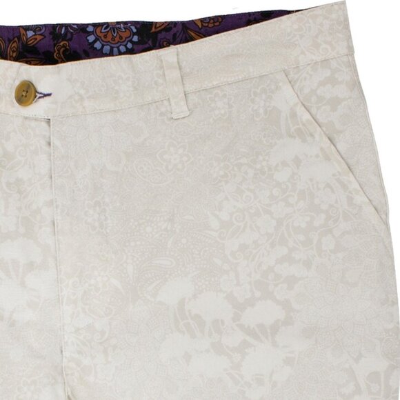 Lords of Harlech NWT Shorts Lux Paisley Floral - Pumice - Picture 3 of 5